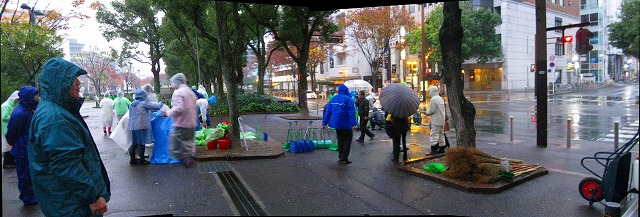 閉会式前