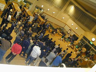 明智太鼓の演奏